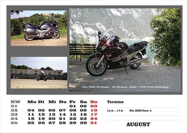 Kalender 2014 August