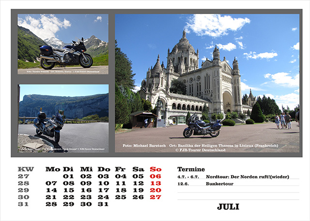 Kalender 2014 Juli