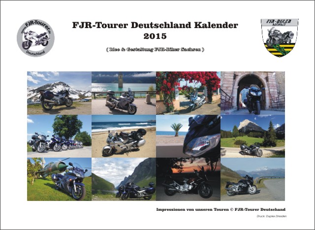 FJR-Tourer Kalender 2015