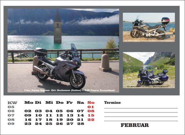 Kalender 2015 Februar