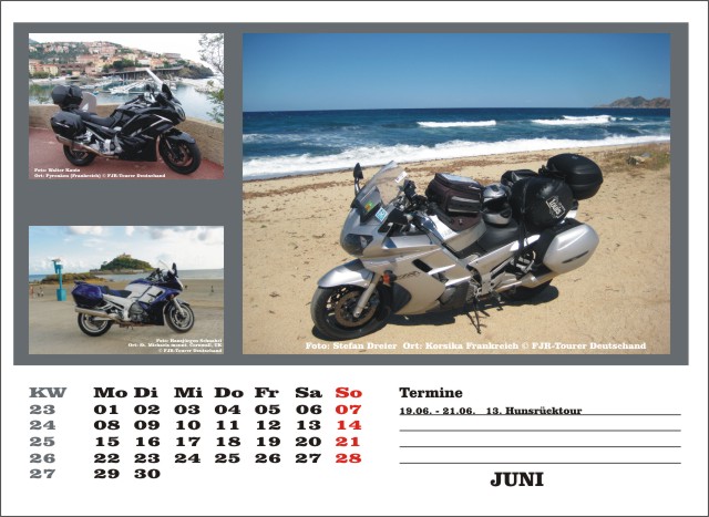 Kalender 2015 Juni