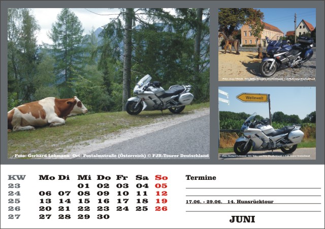 Kalender 2016 Juni