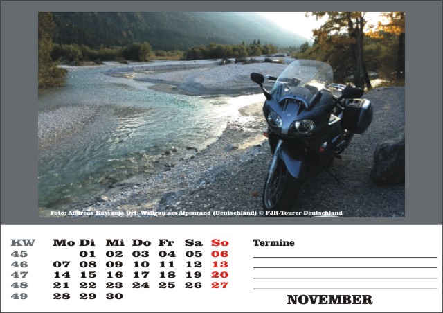 Kalender 2016 November