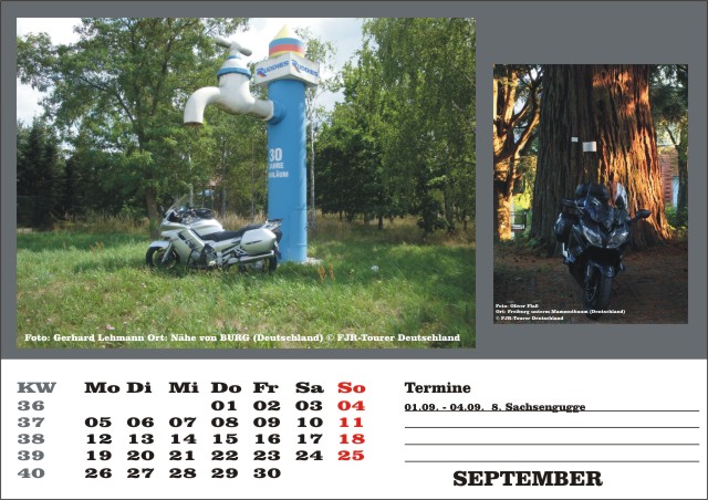 Kalender 2016 September