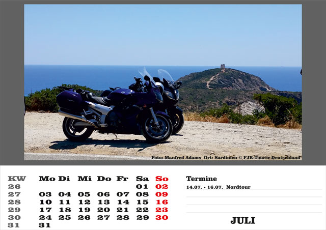 Kalender 2017 Juli
