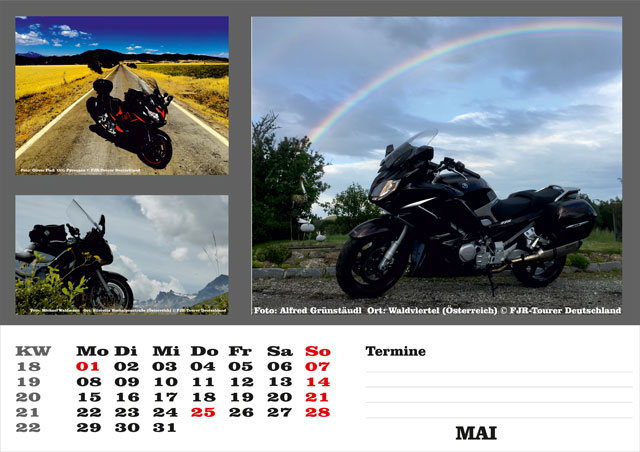 Kalender 2017 Mai