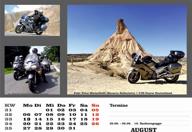 Kalender 2018 August