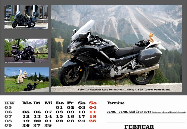 Kalender 2018 Februar