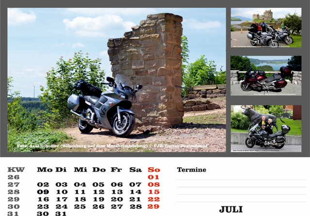 Kalender 2018 Juli