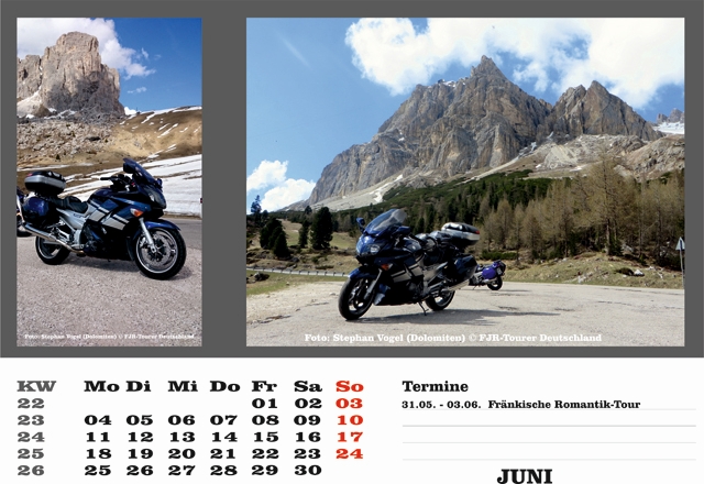 Kalender 2018 Juni
