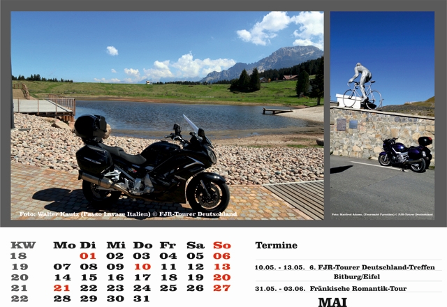 Kalender 2018 Mai