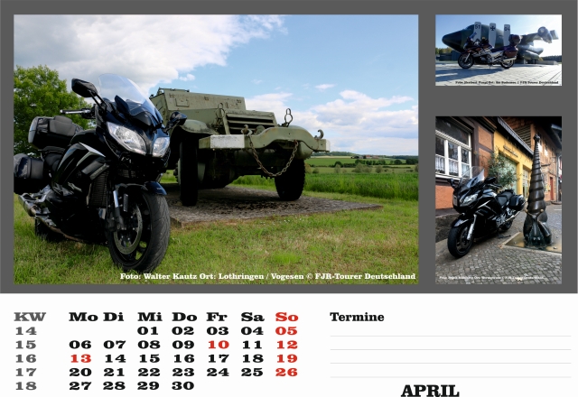 Kalender 2020 April