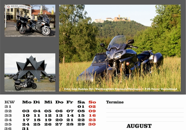 Kalender 2020 August