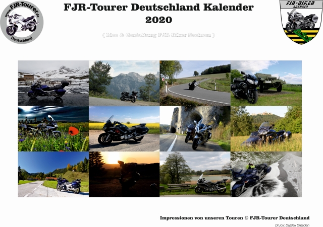 FJR-Tourer Kalender 2020