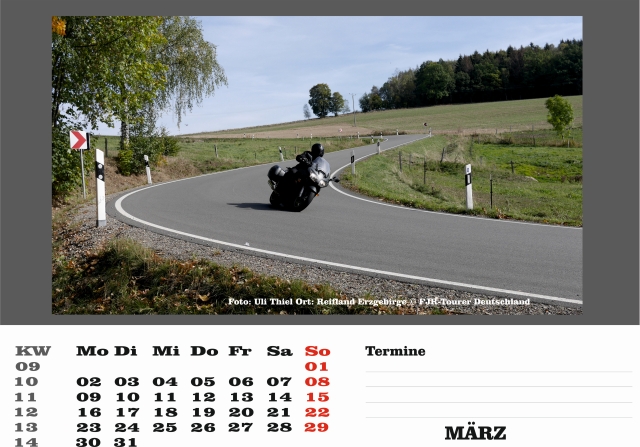 Kalender 2020 März