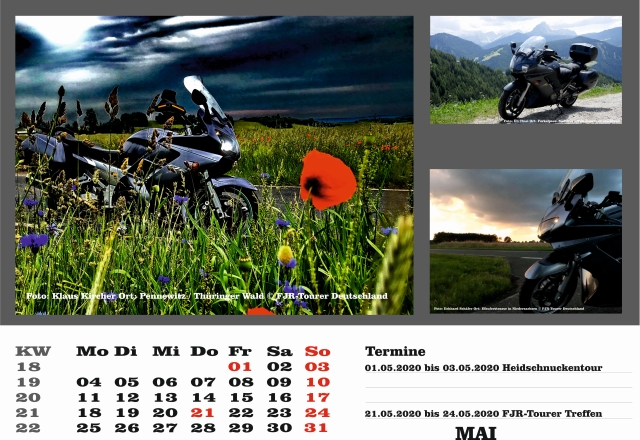 Kalender 2020 Mai