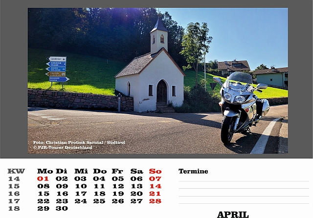 Kalender 2024 April