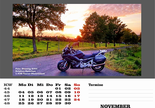 Kalender 2024 November